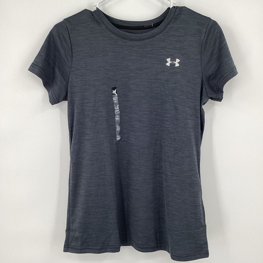 NEW Ladies Under Armour Drifit Tee Loose‎ Gray small